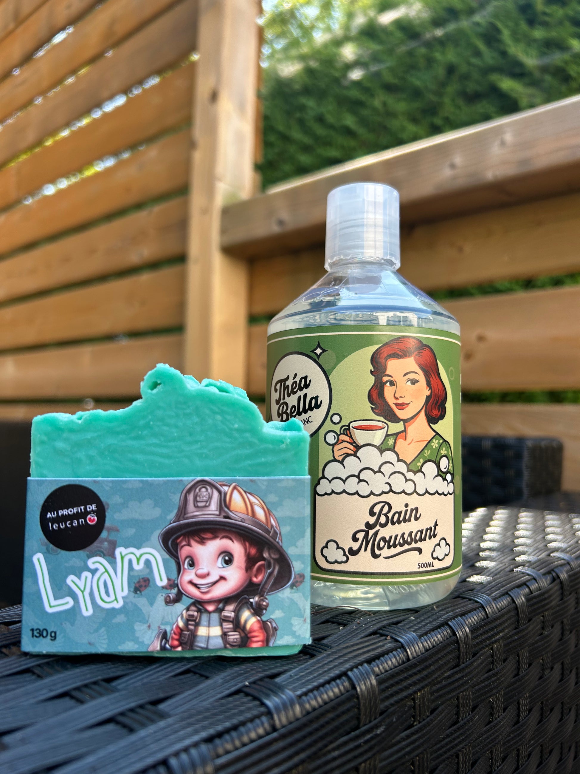 Duo bain moussant et savon en barre thé blanc